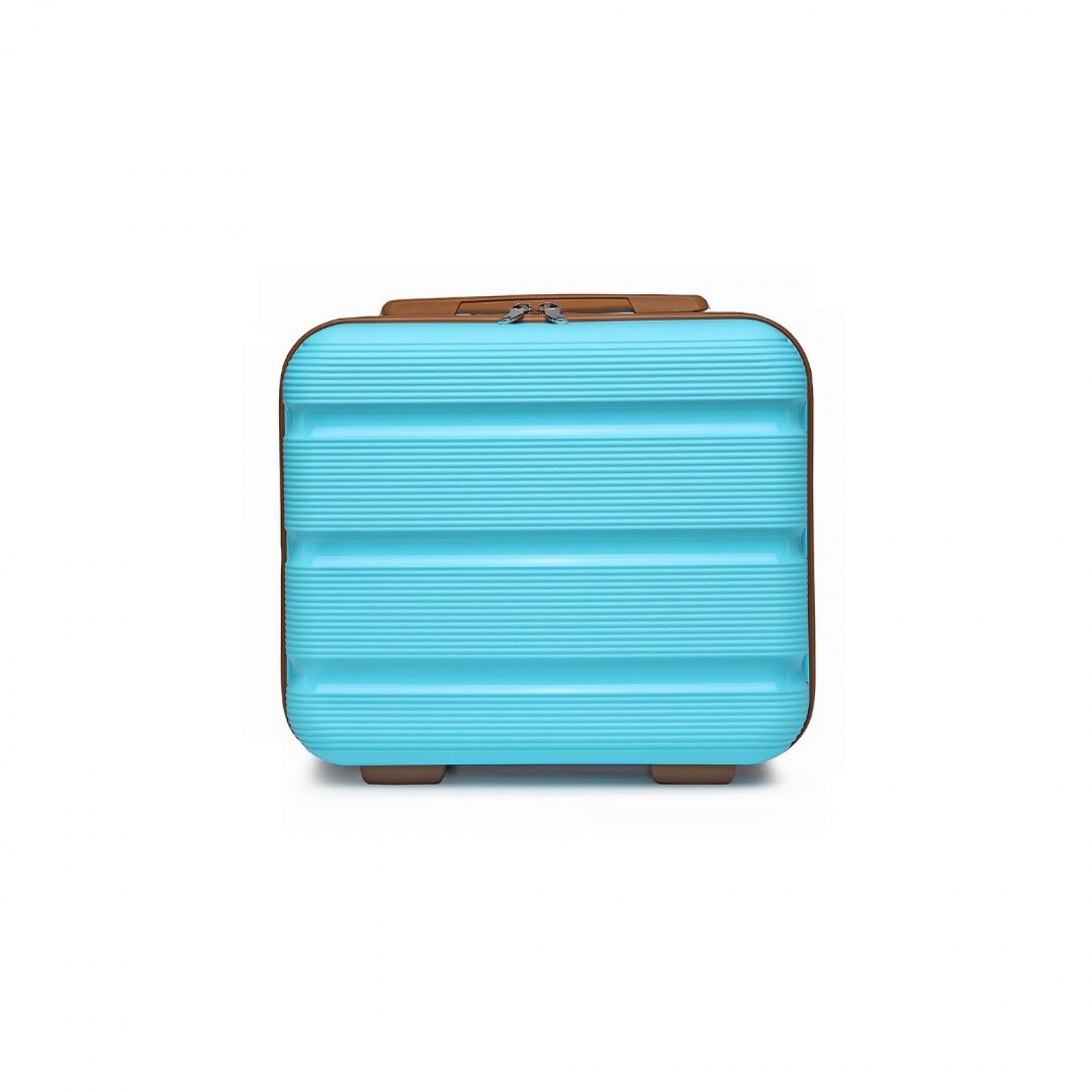 Kono Bright Hard Shell PP Vanity Case (K2092L) - Blue & Brown