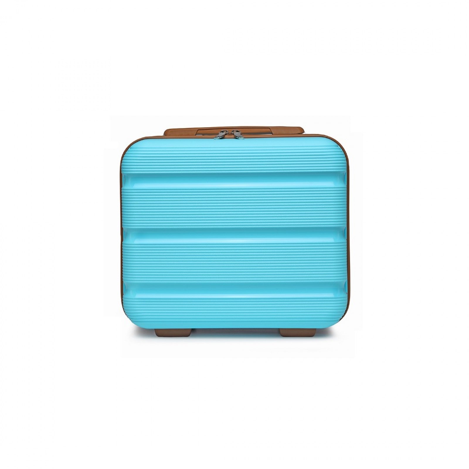Kono Bright Hard Shell PP Vanity Case (K2092L) - Blue & Brown