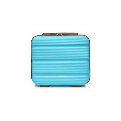 Kono Bright Hard Shell PP Vanity Case (K2092L) - Blue & Brown