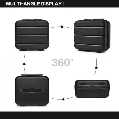 Kono Bright Hard Shell PP Vanity Case (K2092L) - Black