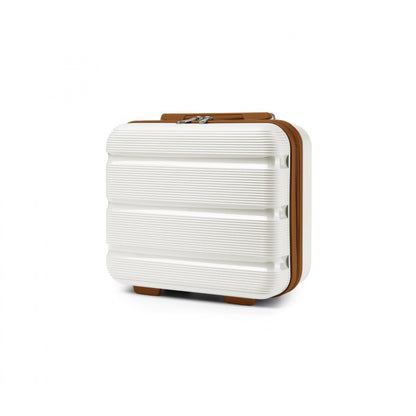 Kono Bright Hard Shell PP Vanity Case (K2092L) - Cream