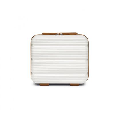 Kono Bright Hard Shell PP Vanity Case (K2092L) - Cream