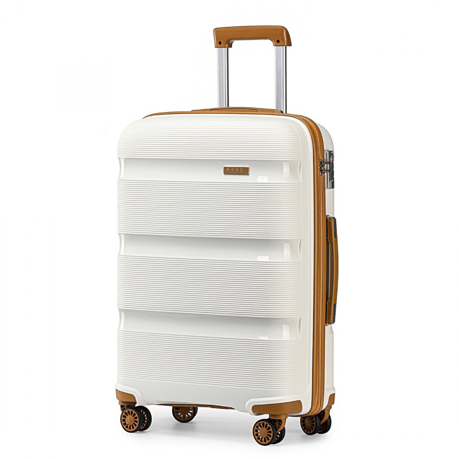 Kono Bright Hard Shell PP Suitcase In (K2092L) - Cream