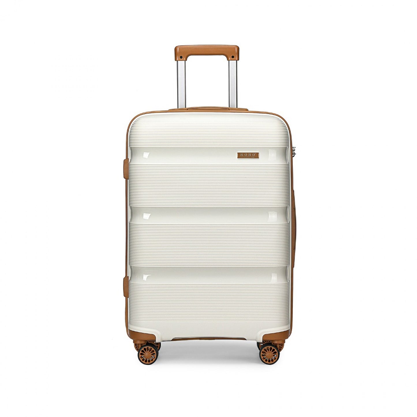 Kono Bright Hard Shell PP Suitcase In (K2092L) - Cream
