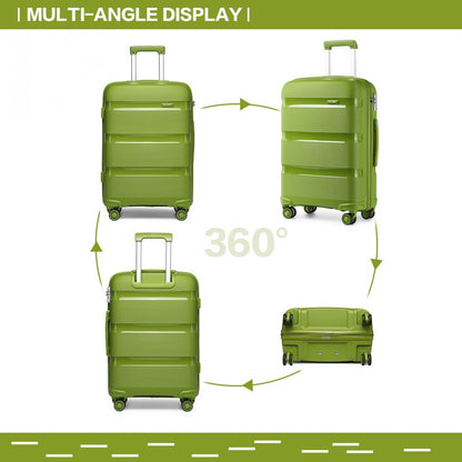 Kono Bright Hard Shell PP Suitcase In (K2092L) - Green