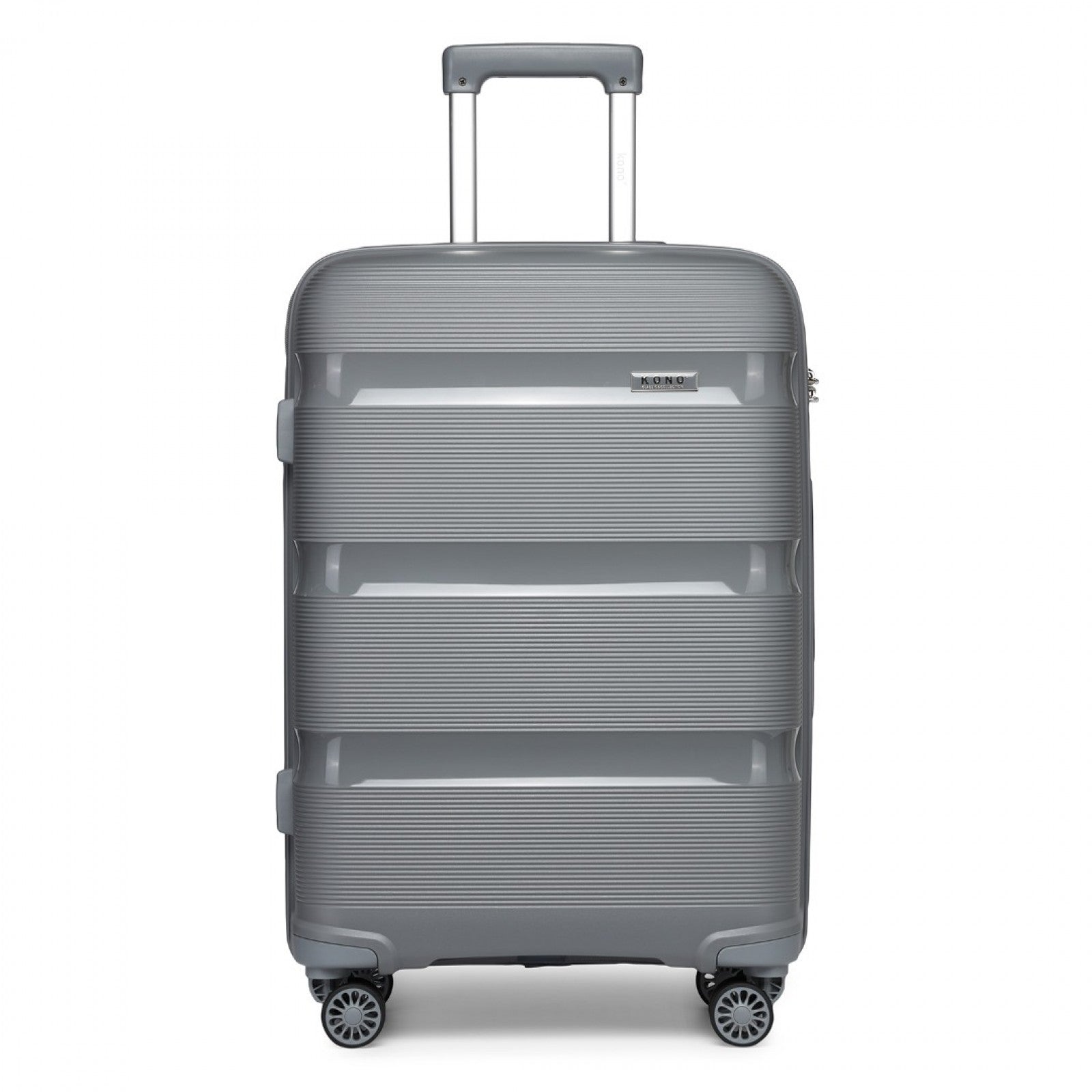 Kono Bright Hard Shell PP Suitcase In (K2092L) - Grey