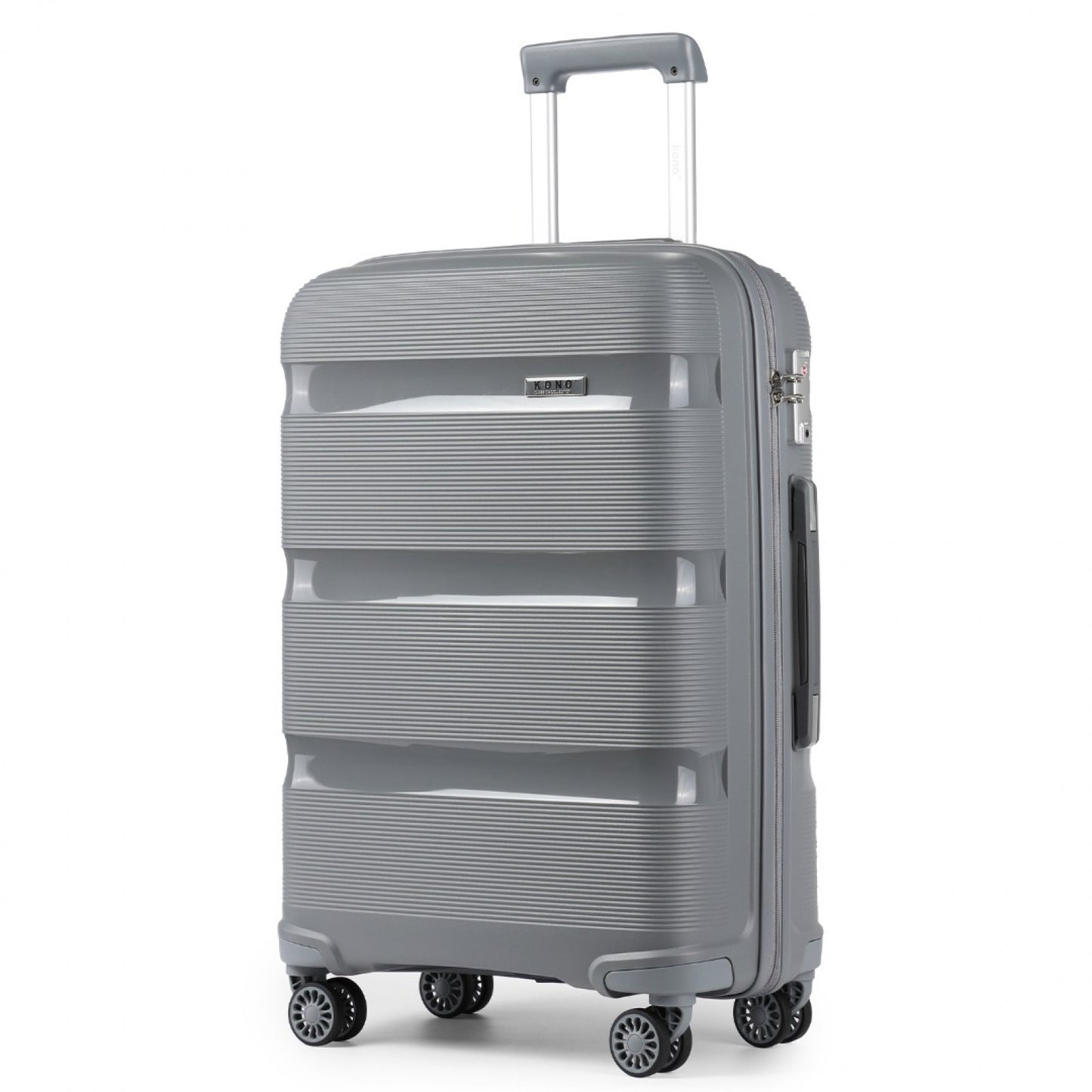 Kono Bright Hard Shell PP Suitcase In (K2092L) - Grey