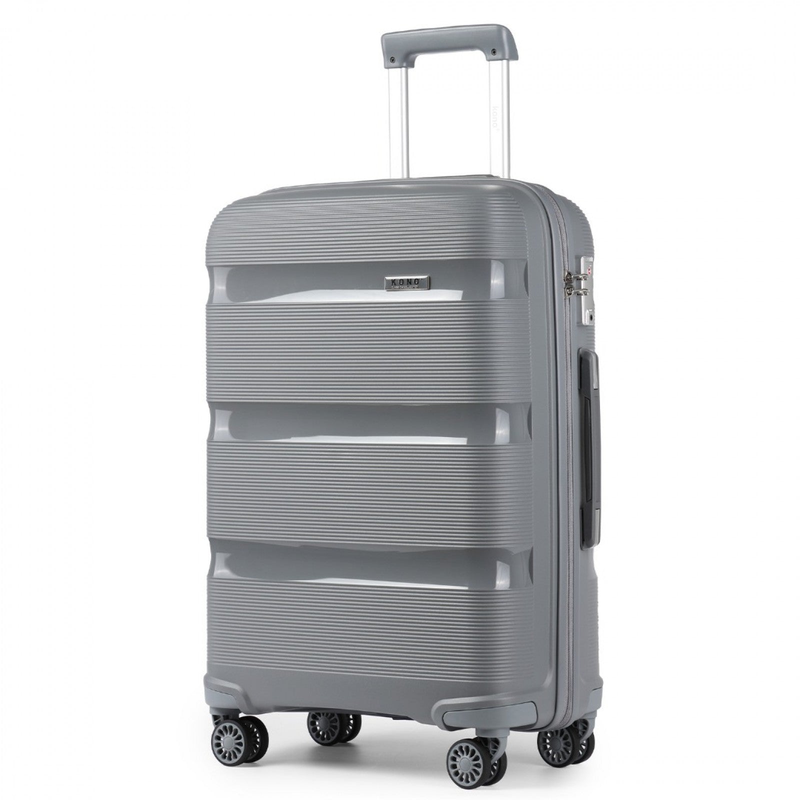 Kono Bright Hard Shell PP Suitcase In (K2092L) - Grey