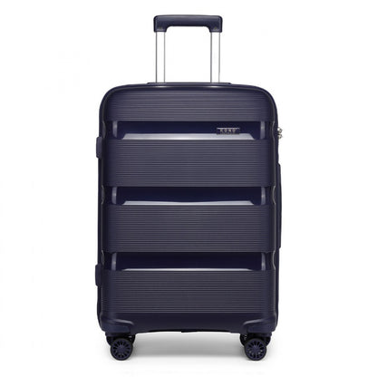Kono Bright Hard Shell PP Suitcase In (K2092L) - Navy