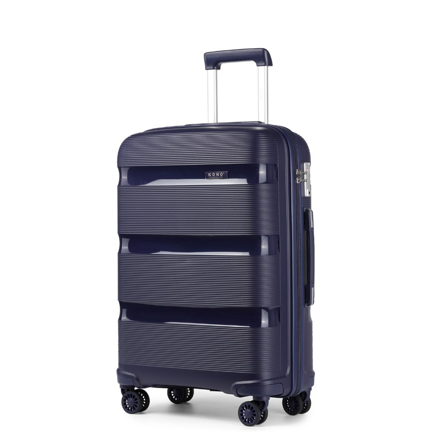 Kono Bright Hard Shell PP Suitcase In (K2092L) - Navy