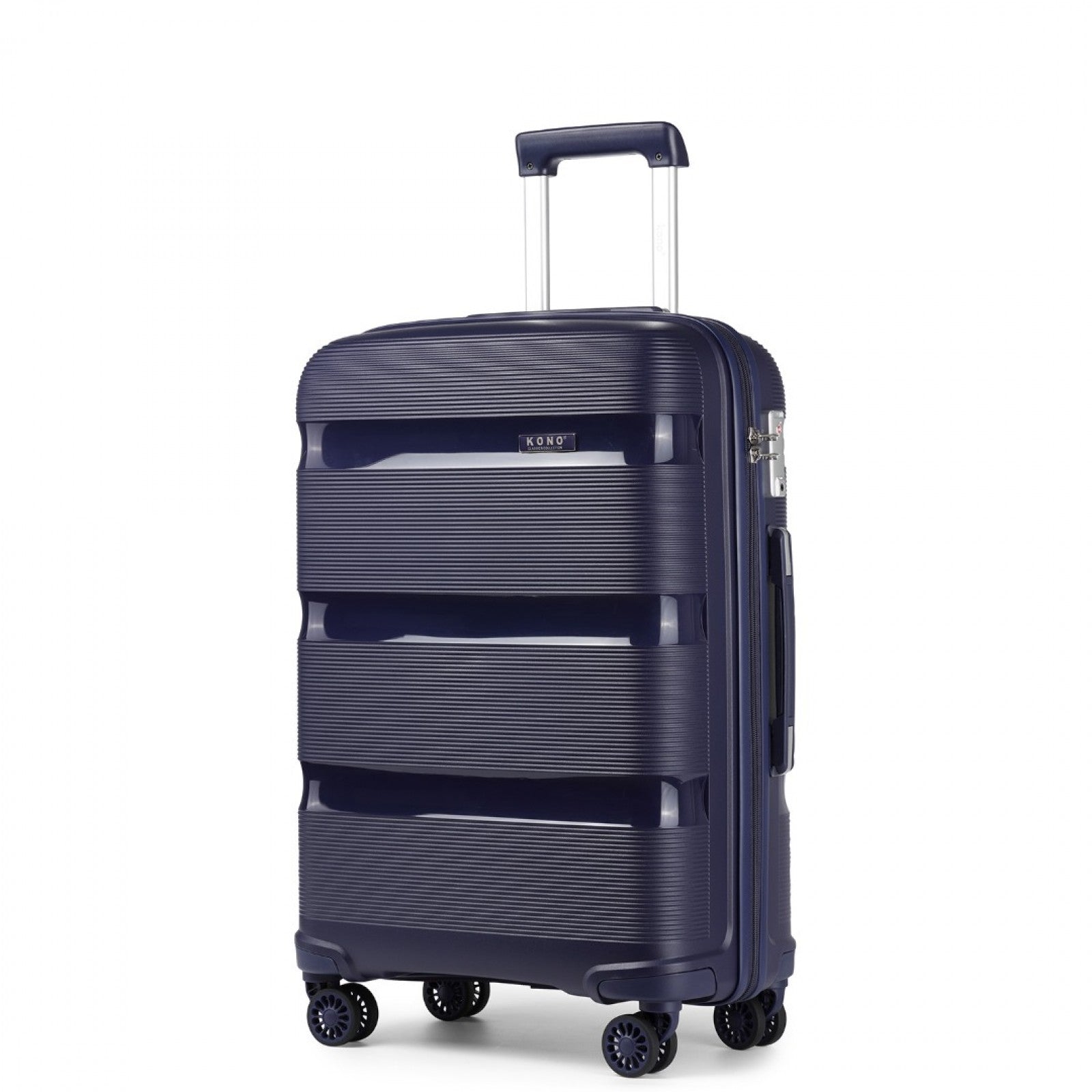 Kono Bright Hard Shell PP Suitcase In (K2092L) - Navy