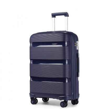 Kono Bright Hard Shell PP Suitcase In (K2092L) - Navy