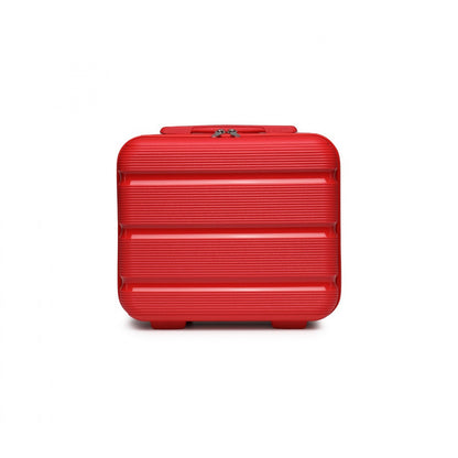 Kono Bright Hard Shell PP Vanity Case (K2092L) - Red