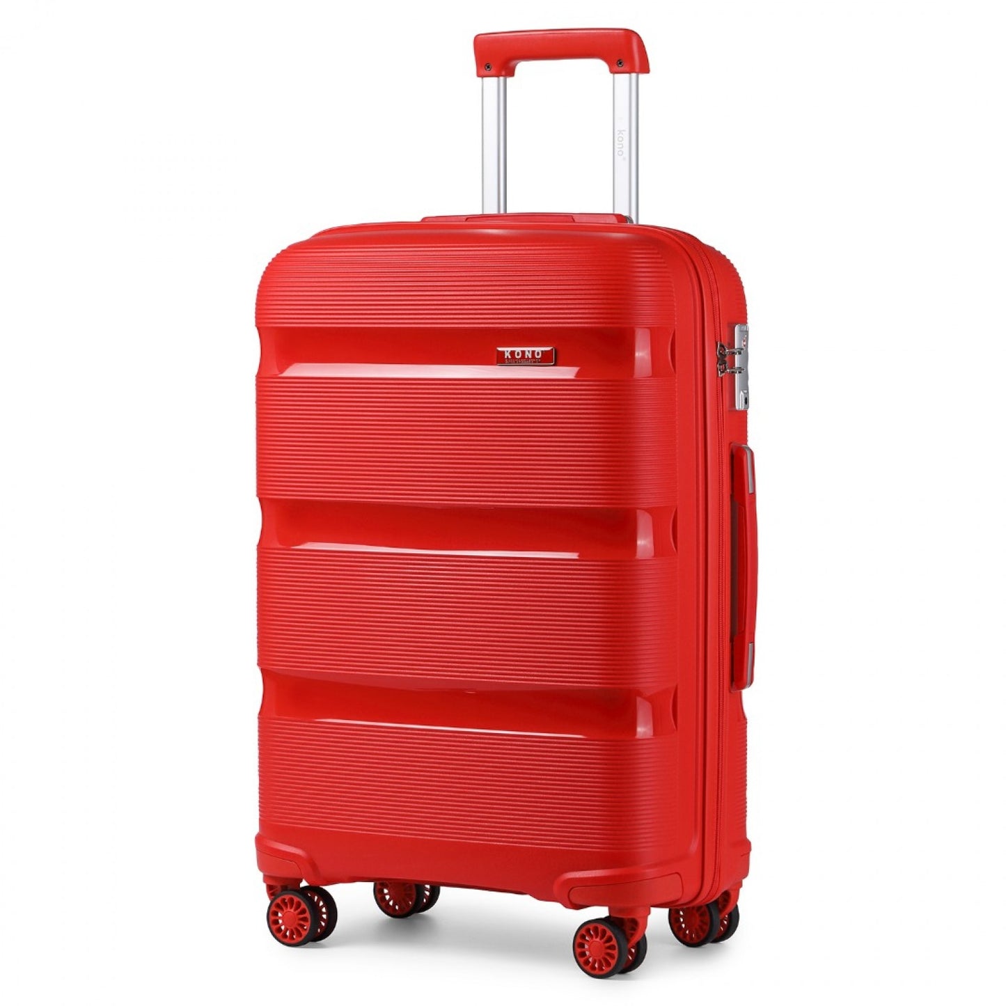 Kono Bright Hard Shell PP Suitcase In (K2092L) - Red