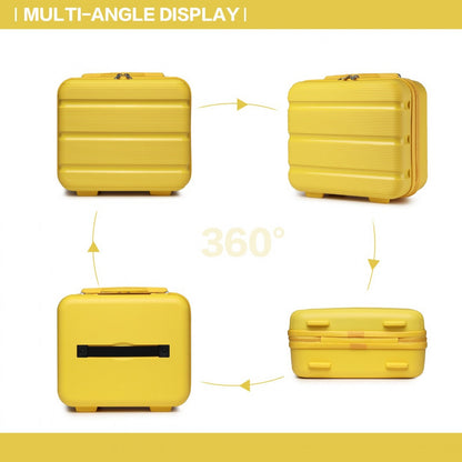 Kono Bright Hard Shell PP Vanity Case (K2092L) - Yellow