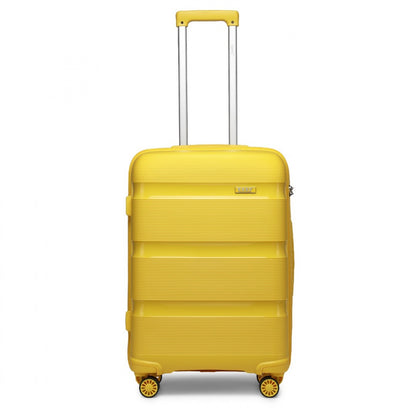 Kono Bright Hard Shell PP Suitcase In (K2092L) - Yellow