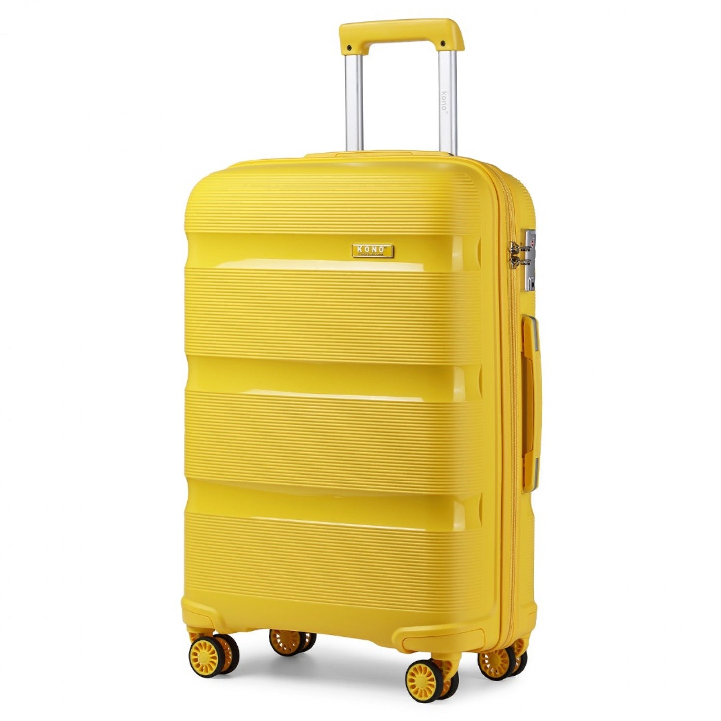 Kono Bright Hard Shell PP Suitcase In (K2092L) - Yellow