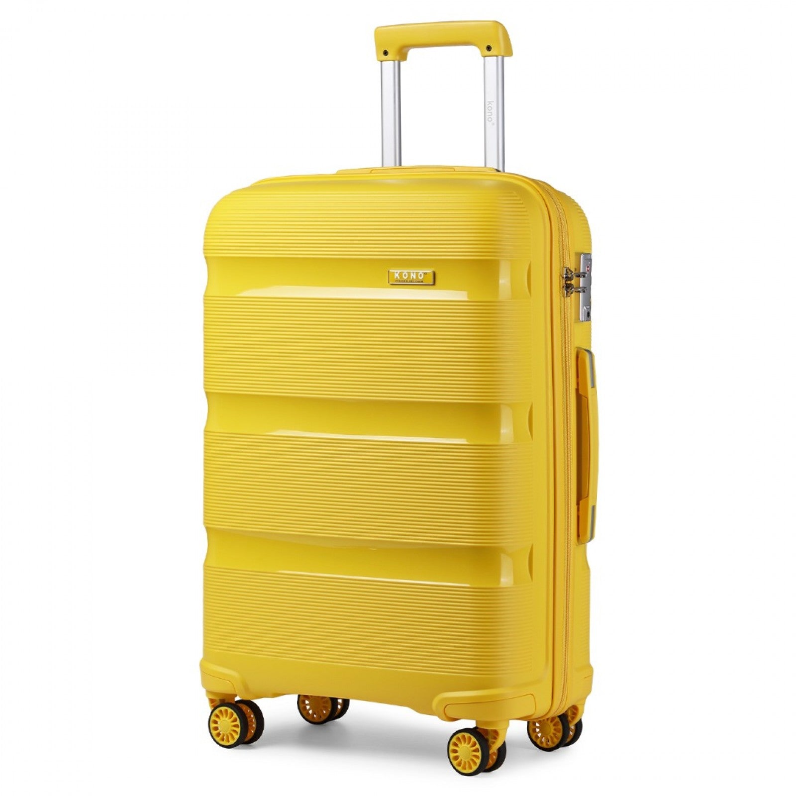 Kono Bright Hard Shell PP Suitcase In (K2092L) - Yellow
