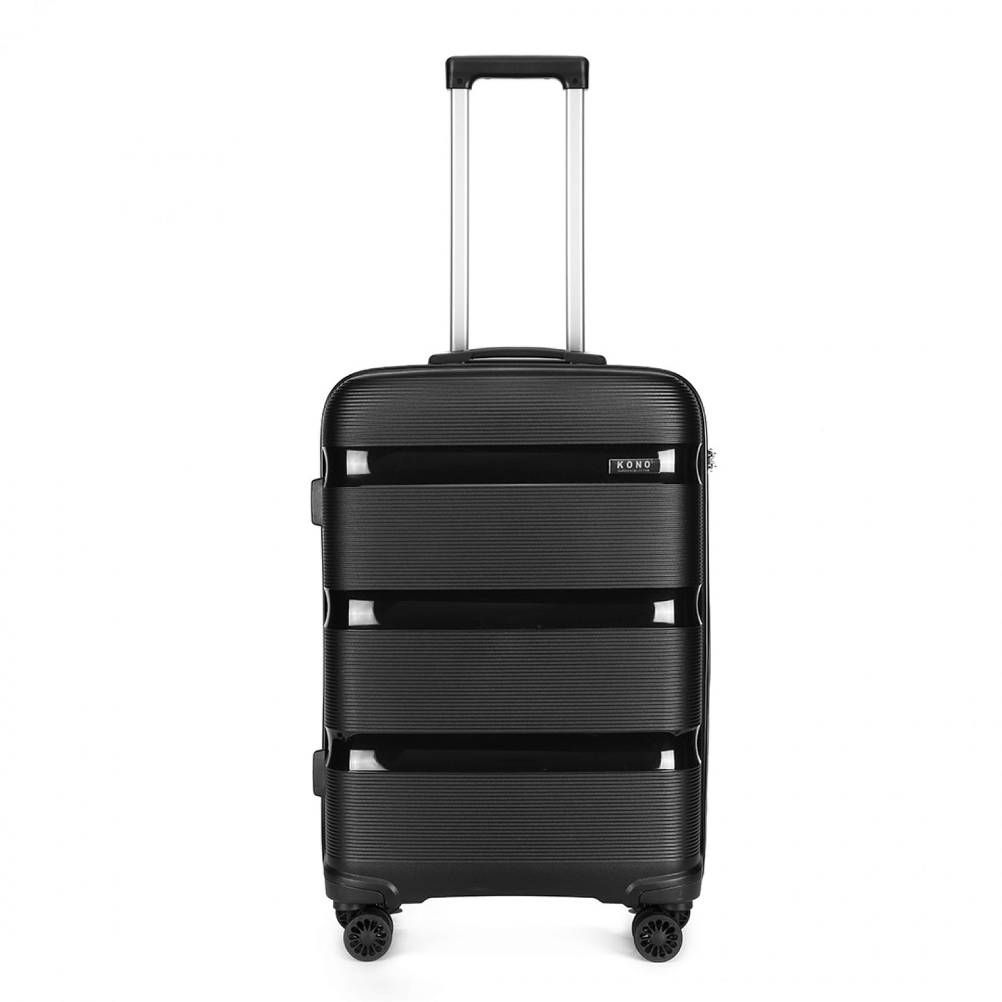 Kono Bright Hard Shell PP Suitcase In (K2092L) - Black
