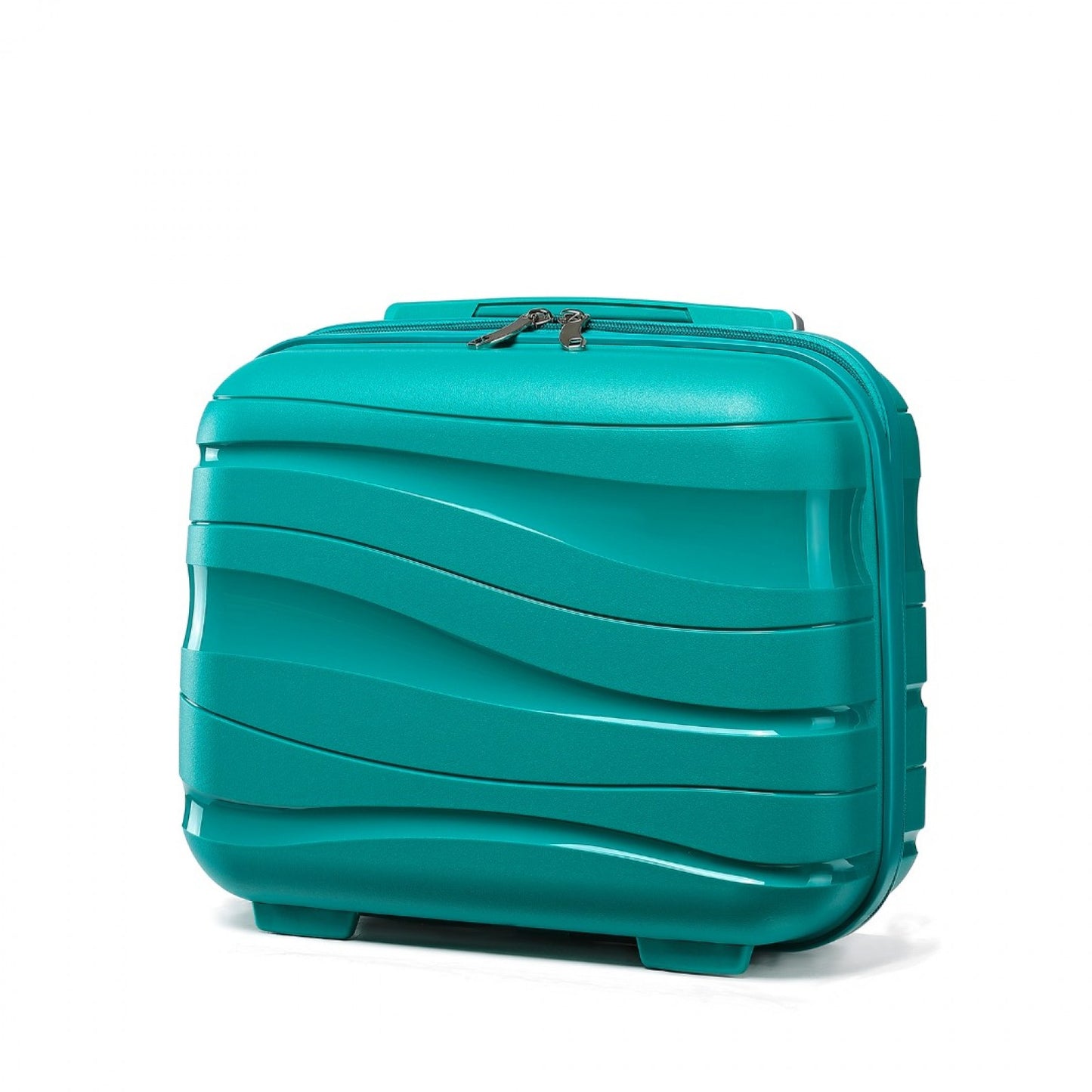 Kono Lightweight Polypropylene Hard Shell Vanity Case (K2094L) - Teal