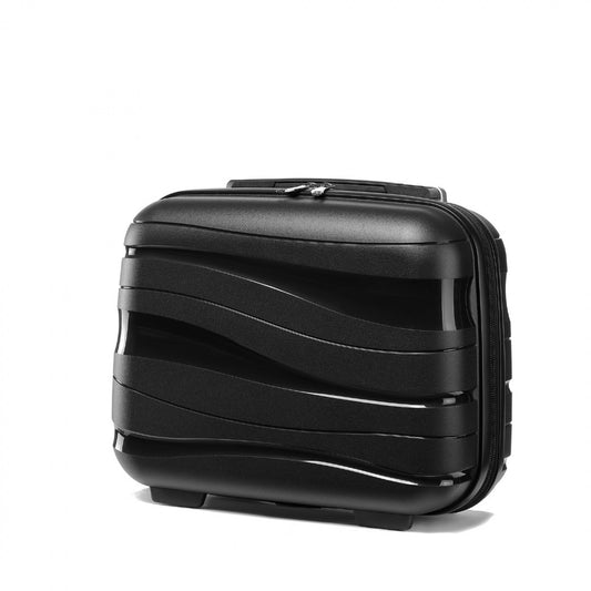 Kono Lightweight Polypropylene Hard Shell Vanity Case (K2094L) - Black