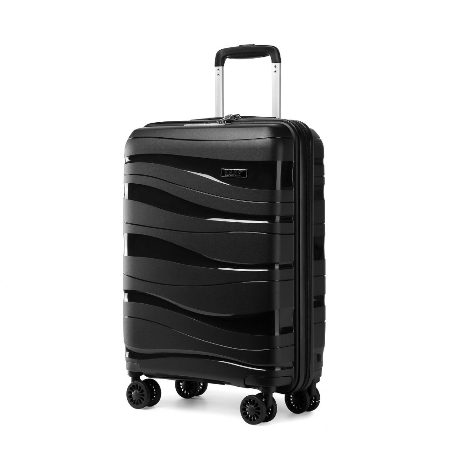 Kono Lightweight Polypropylene Hard Shell Suitcase With TSA Lock (K2094L) - Black