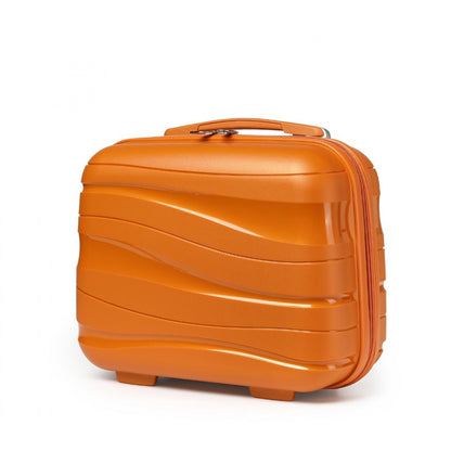 Kono Lightweight Polypropylene Hard Shell Vanity Case (K2094L) - Orange