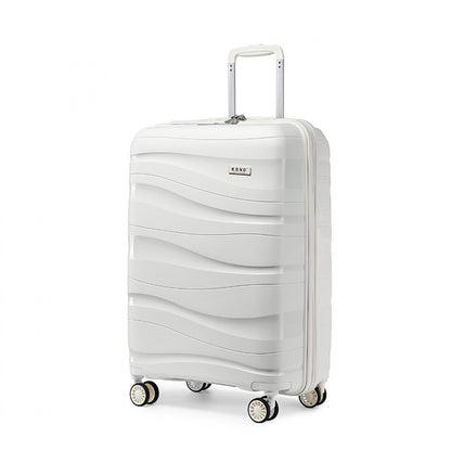 Kono Lightweight Polypropylene Hard Shell Suitcase With TSA Lock (K2094L)