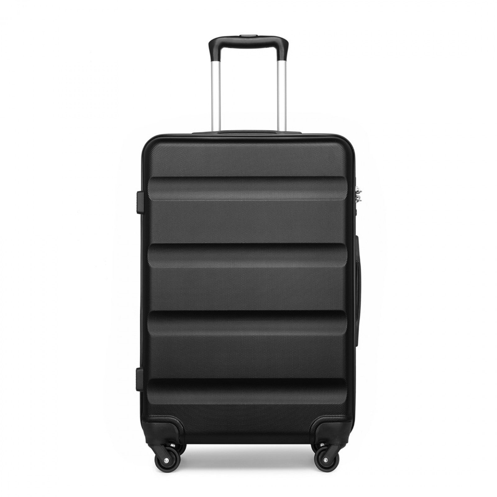 Kono Suitcase Streamlined Lightweight ABS Hardshell with Secure TSA Lock (K2191L) - Black