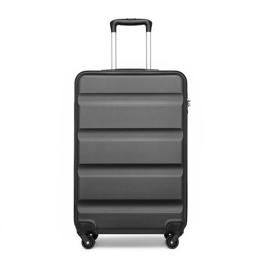 Kono Suitcase Streamlined Lightweight ABS Hardshell with Secure TSA Lock (K2191L) - Grey
