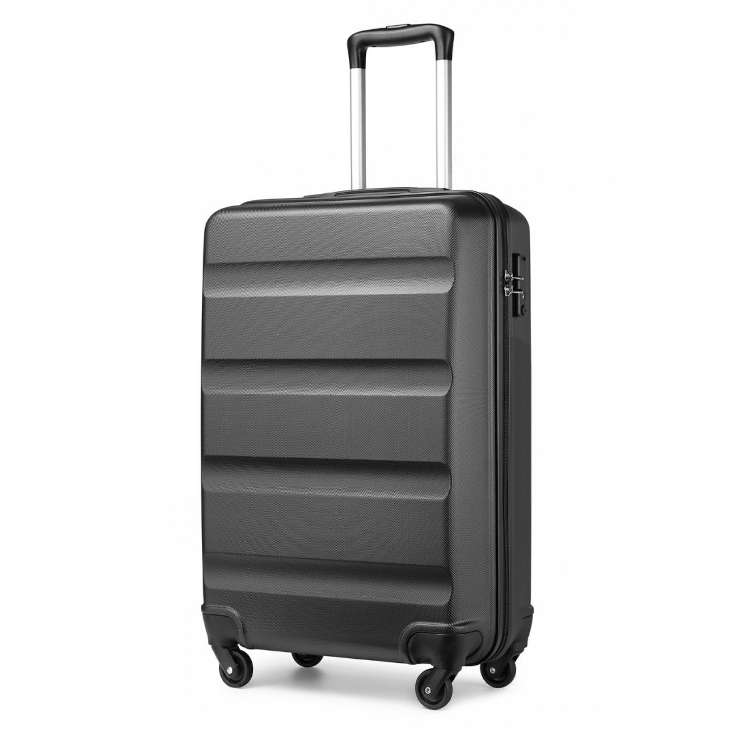 Kono Suitcase Streamlined Lightweight ABS Hardshell with Secure TSA Lock (K2191L) - Grey
