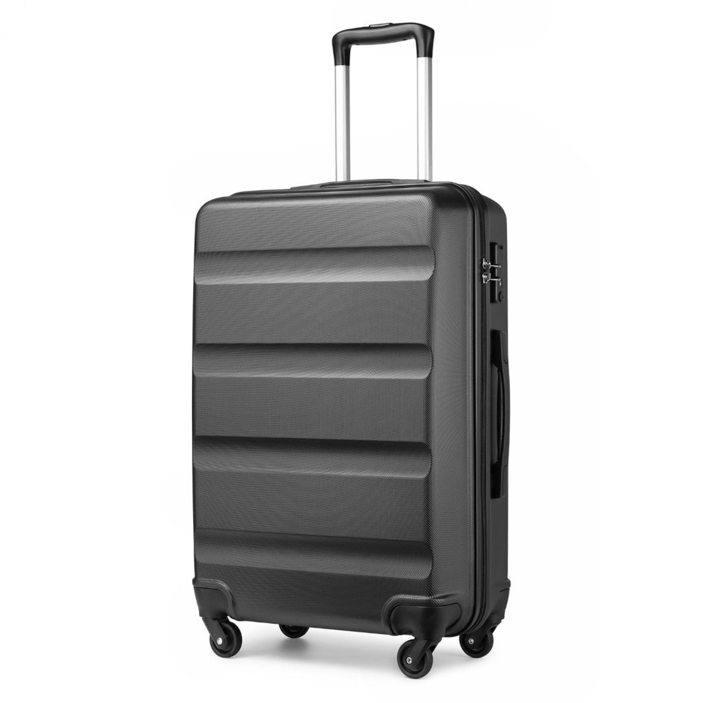 Kono Suitcase Streamlined Lightweight ABS Hardshell with Secure TSA Lock (K2191L) - Grey