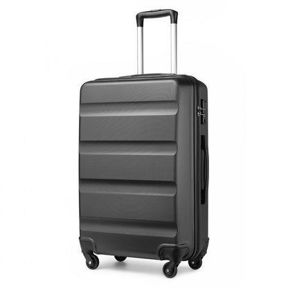 Kono Suitcase Streamlined Lightweight ABS Hardshell with Secure TSA Lock (K2191L) - Grey