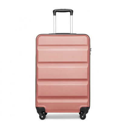 Kono Suitcase Streamlined Lightweight ABS Hardshell with Secure TSA Lock (K2191L) - Nude