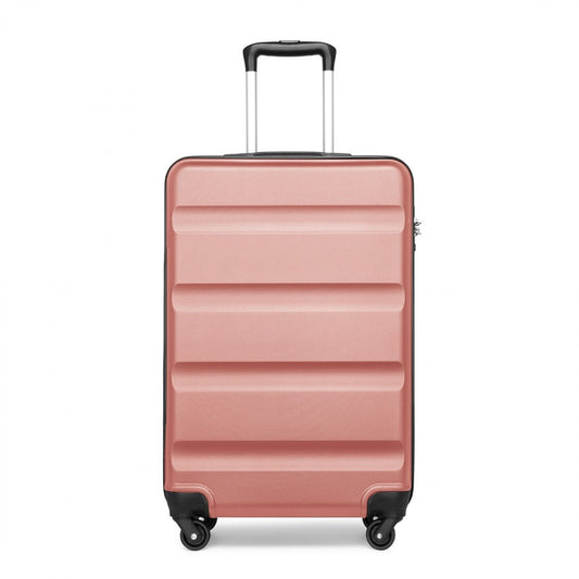Kono Suitcase Streamlined Lightweight ABS Hardshell with Secure TSA Lock (K2191L) - Nude