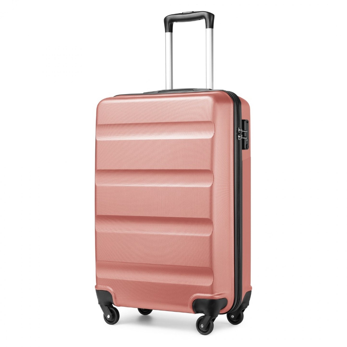Kono Suitcase Streamlined Lightweight ABS Hardshell with Secure TSA Lock (K2191L) - Nude