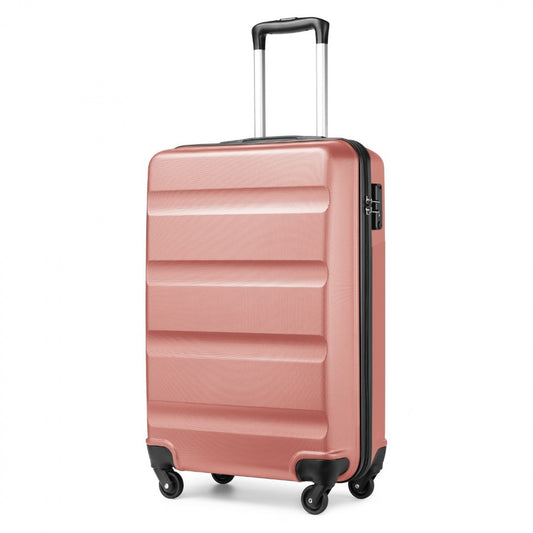 Kono Suitcase Streamlined Lightweight ABS Hardshell with Secure TSA Lock (K2191L) - Nude