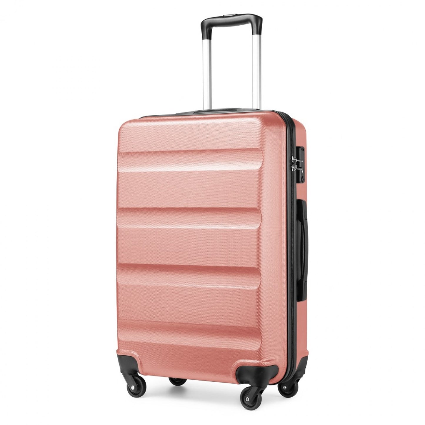 Kono Suitcase Streamlined Lightweight ABS Hardshell with Secure TSA Lock (K2191L) - Nude