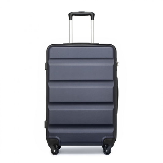 Kono Suitcase Streamlined Lightweight ABS Hardshell with Secure TSA Lock (K2191L) - Navy