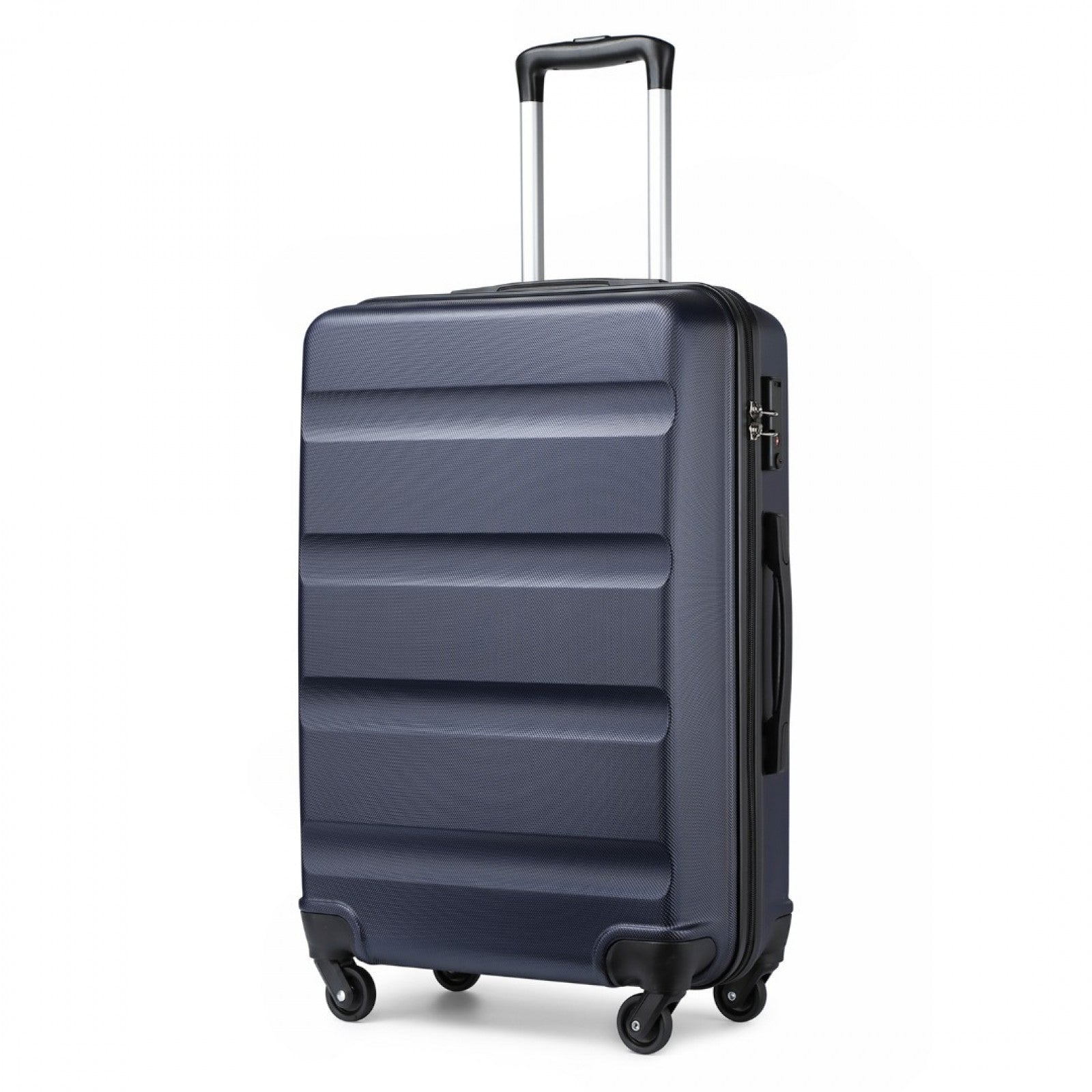 Kono Suitcase Streamlined Lightweight ABS Hardshell with Secure TSA Lock (K2191L) - Navy
