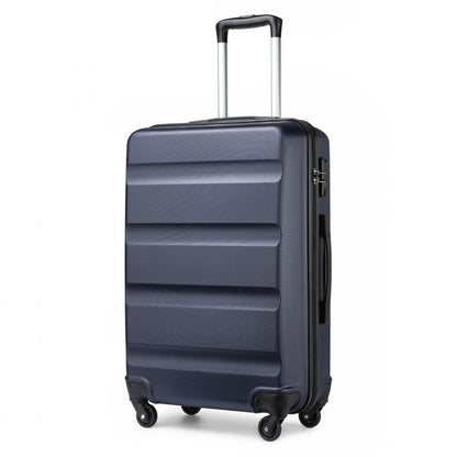 Kono Suitcase Streamlined Lightweight ABS Hardshell with Secure TSA Lock (K2191L) - Navy
