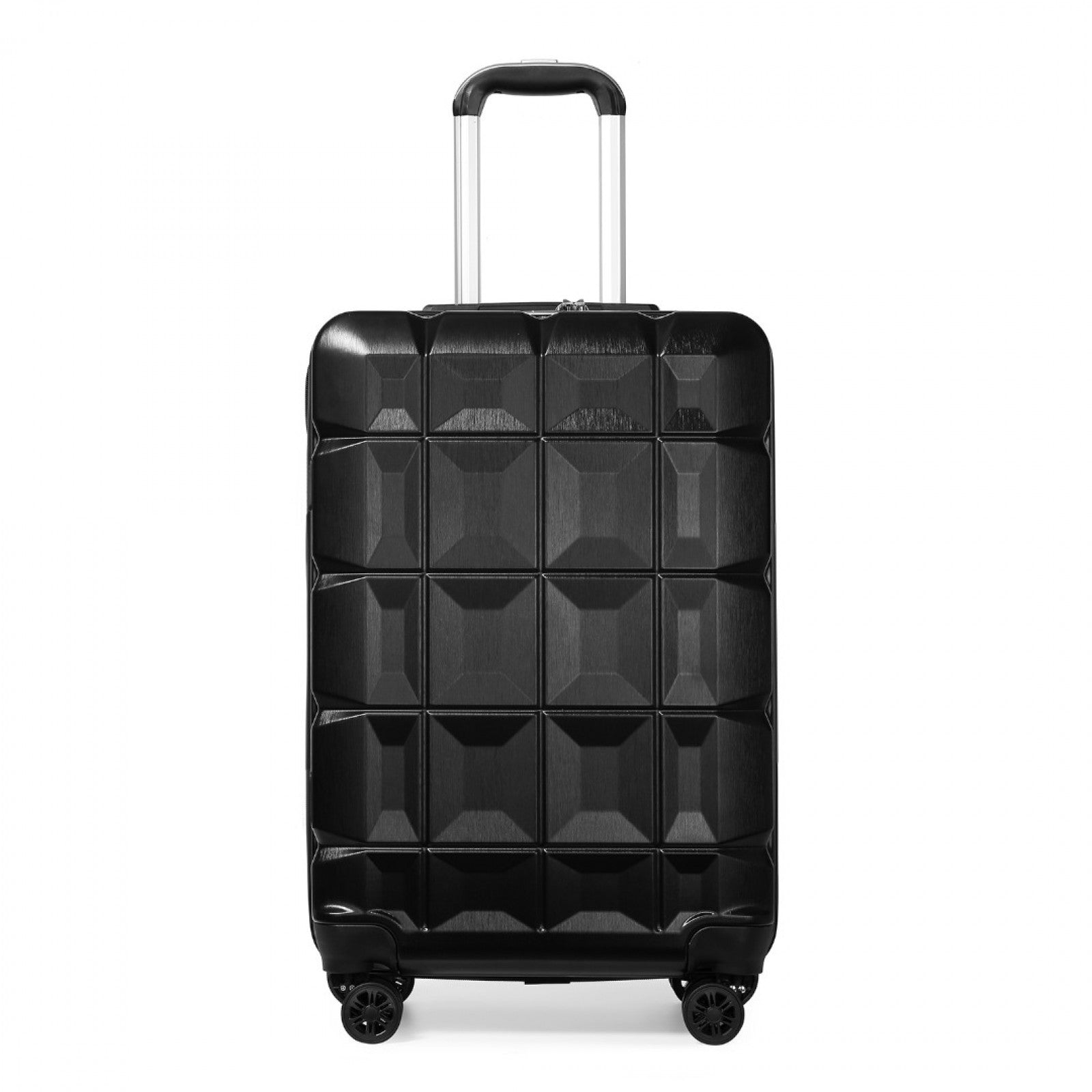 Kono Lightweight Hard Shell ABS Luggage Cabin Suitcase With TSA Lock (K2292L) - Black
