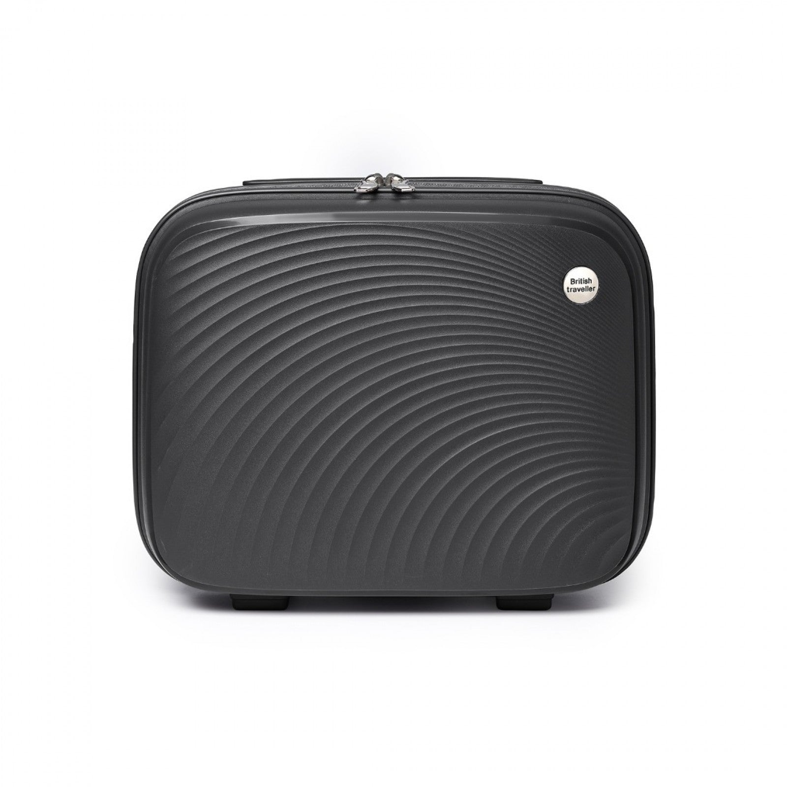 British Traveller Lightweight Polypropylene Vanity Case (K2393L) - Black