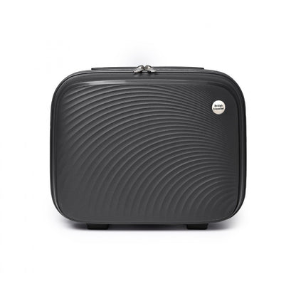 British Traveller Lightweight Polypropylene Vanity Case (K2393L) - Black