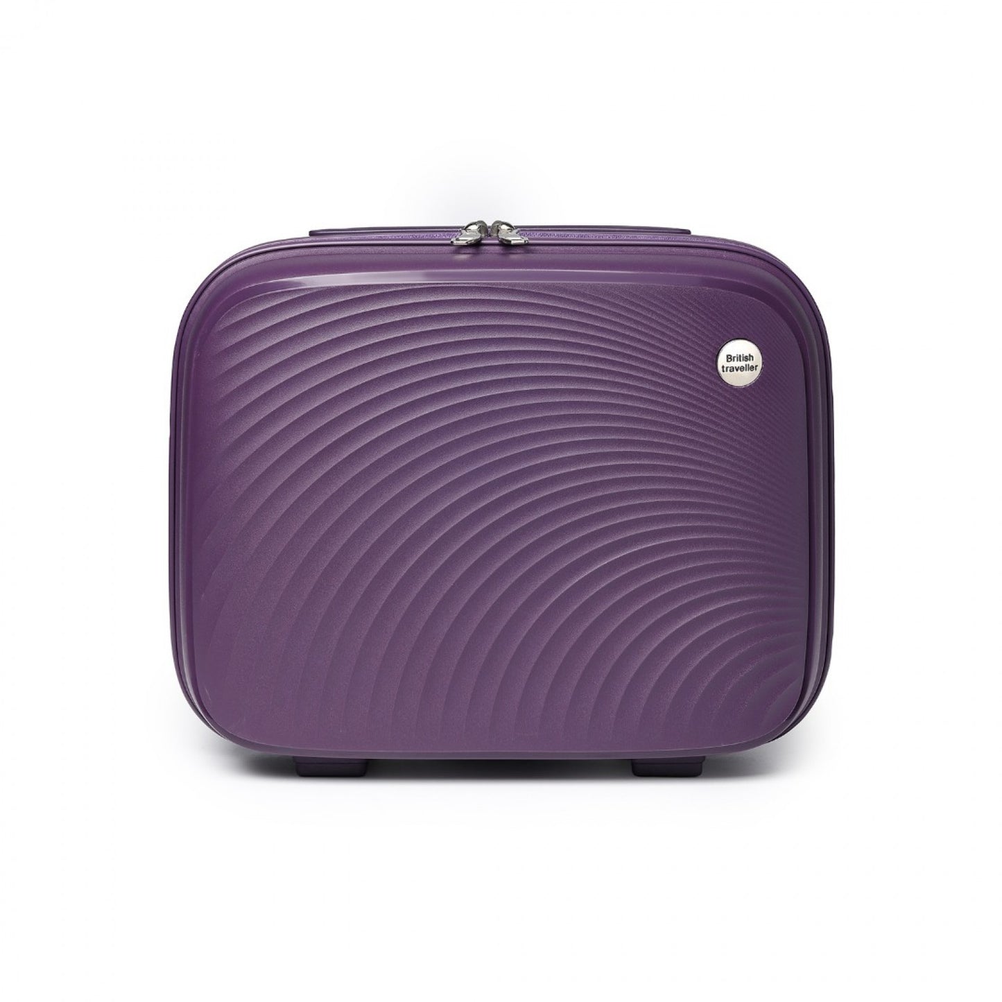 British Traveller Lightweight Polypropylene Vanity Case (K2393L) - Purple