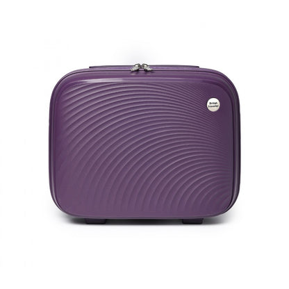 British Traveller Lightweight Polypropylene Vanity Case (K2393L) - Purple