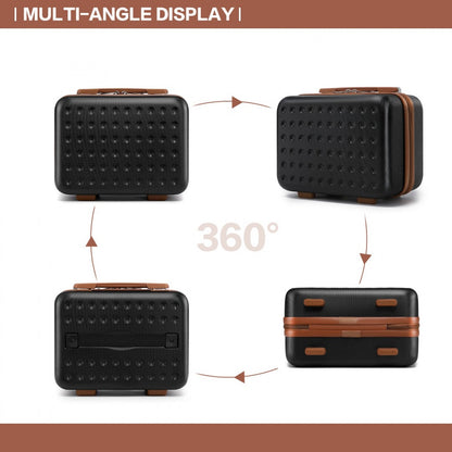 Kono Special Hard Shell ABS Vanity Case (K2394L) - Black