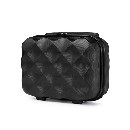 British Traveller Ultralight ABS And Polycarbonate Vanity Case (K2395L) - Black