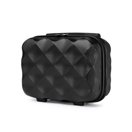 British Traveller Ultralight ABS And Polycarbonate Vanity Case (K2395L) - Black