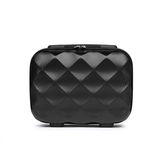 British Traveller Ultralight ABS And Polycarbonate Vanity Case (K2395L) - Black